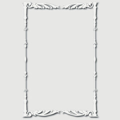 Frame, in the style of an ornament, Vector illustration eps 10, Art.
