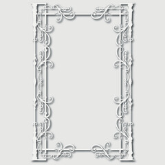 Frame, in the style of an ornament, Vector illustration eps 10, Art.