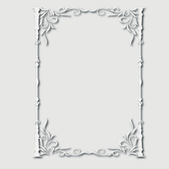 Frame, in the style of an ornament, Vector illustration eps 10, Art.