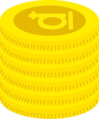 Vietnam flag hand drawn,Vietnamese Dong Coin hand drawn