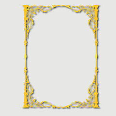 Frame, in the style of an ornament, Vector illustration eps 10, Art.