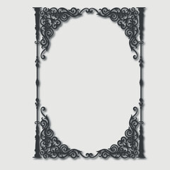 Frame, in the style of an ornament, Vector illustration eps 10, Art.