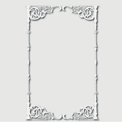 Frame, in the style of an ornament, Vector illustration eps 10, Art.