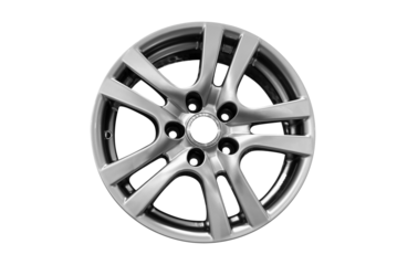 aluminum car rim transparent