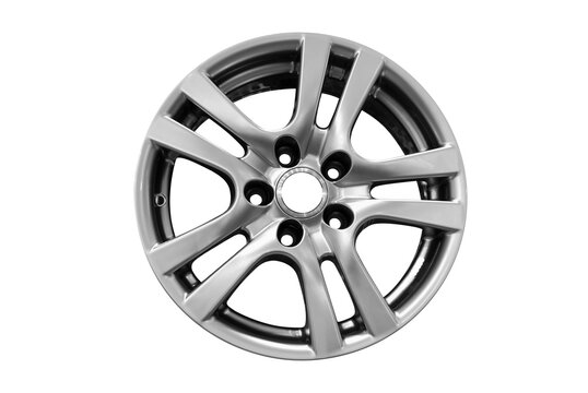 aluminum car rim transparent
