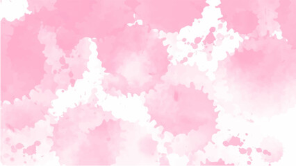 Pink watercolor background for your design, watercolor background concept, vector.