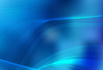 Light BLUE vector glossy abstract backdrop.