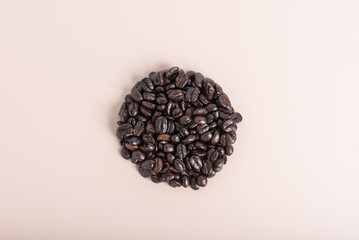 Coffee beans on background 