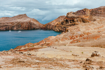 Madeira. Ponta de Sao Lourenco (São Lourenço) Natural Landscape of Madeira Island. Popular Tourist Trekking Destination. Portugal. Europe.