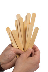 Wooden disposable food utensils