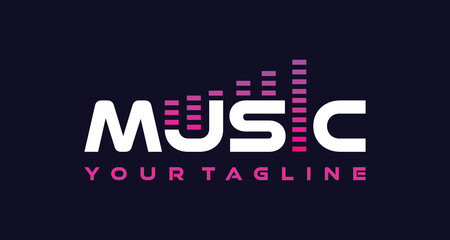 abstract music logo