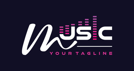 abstract music logo
