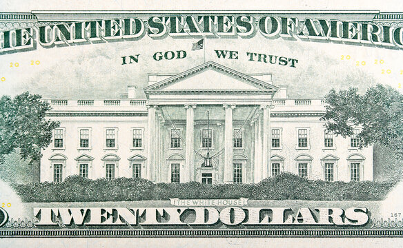 White House On The Twenty Dollar Bill.