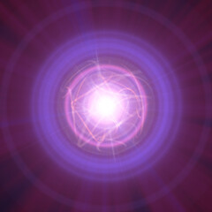 Obraz premium Highly magnetized rotating neutron star