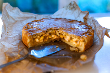 Frischer Apfel Kuchen nach traditioneller Art