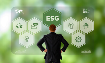 ESG and sustainable development concept. Aim to have a positive impact on the world while also...