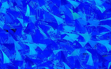 Light BLUE vector backdrop with memphis shapes.