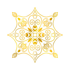 gold mandala ornament