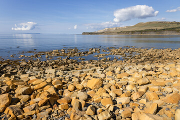 Fototapeta na wymiar View of Kimmeridge Bay on the Isle of Purbeck in Dorset