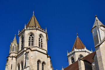 Fototapeta na wymiar Burgundy, France. Church in Dijon 