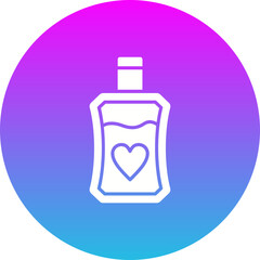 Perfume Gradient Circle Glyph Inverted Icon