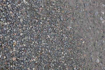 Gravel at the roadside