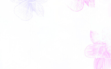 Light Pink, Blue vector natural pattern with flowers.