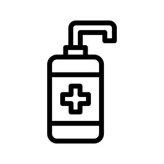 Obraz premium Hand sanitizer icon color editable
