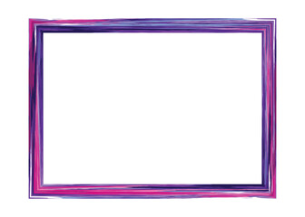 Bright rectangular colorful multicolored grunge geometric window. Artistic border, artistic brush design. Textured colored frame for photos, holidays and art projects. vector eps - 533130397