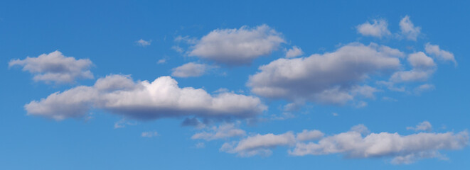 Panorámica Cielo azul nubes blanca