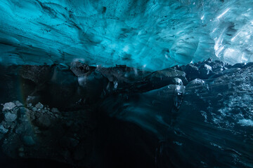 Ice Cave In the Vatnajökull Glacier (Iceland)