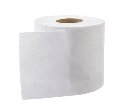 Toilet paper on transparent png