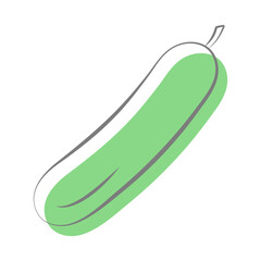 cucumber, vegetables, green