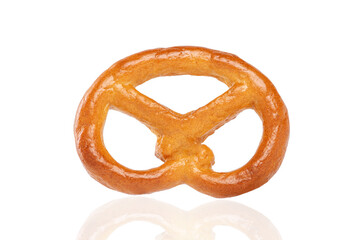 Salty crunchy cracker pretzel isolated