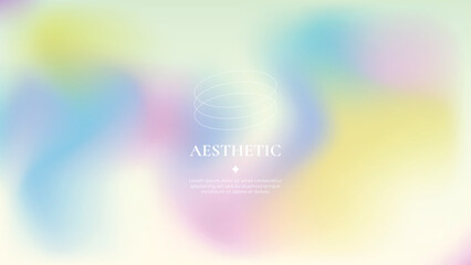 Aesthetic abstract gradation blurred color background
