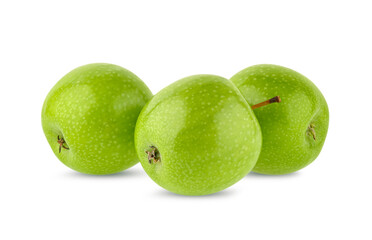 Green apple isolated on white background.