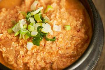 biji stew, Korean stew made with bean-curd dregs