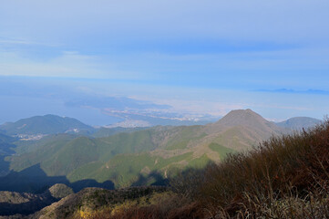 Fototapeta premium 雲仙岳登山「妙見岳展望台からの眺望」