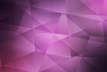 Fototapeta premium Light Purple, Pink vector polygonal pattern.