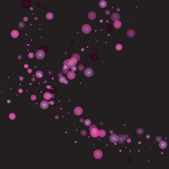 Purple Glitter Vector Texture on a Black. Pink Glow Pattern. Golden Christmas and New Year Snow. Golden Explosion of Confetti. Star Dust. Abstract Flicker Background with a Party Lights Design.