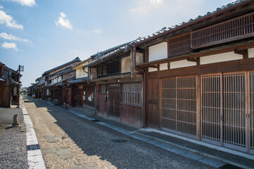 関宿の古い町並み（三重県亀山市）