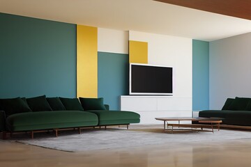  very huge Green Gold living room sofa