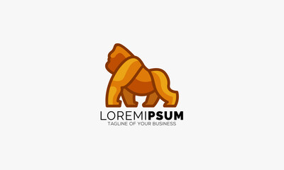 Elegant and Premium Gorilla Logo Design