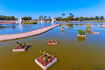 The Crystal Square by Burle Max, a landscaping project with rocks in the crystal shape found in Central Brazil, this square was made during Brasilia City Inauguration, in Urban Military Sector. Brazil