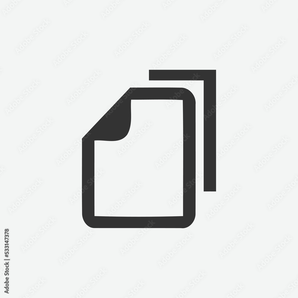 Poster copy vector icon. copy and paste icon symbol. copy vector illustration on isolated background. copy 