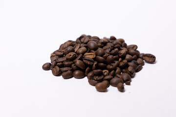 coffee beans on white background
