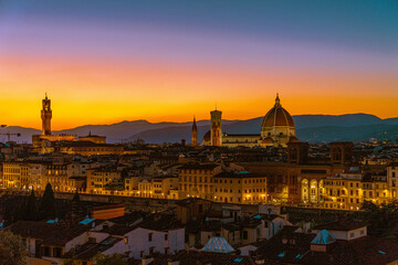 Fototapeta premium view at sunset
