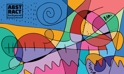 Multicolor chaotic geometric design element