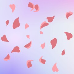Gradient color pink and white with heart shape for background and wallpaper