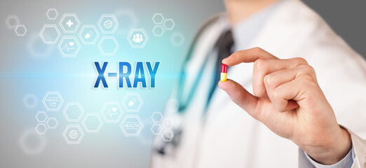 Close-up of a doctor giving you a pill